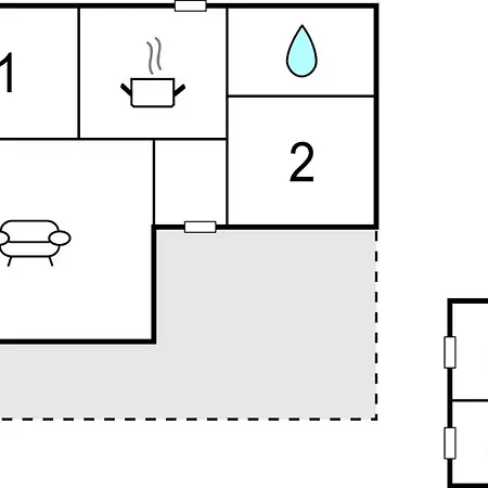 Two-bedroom In 別荘